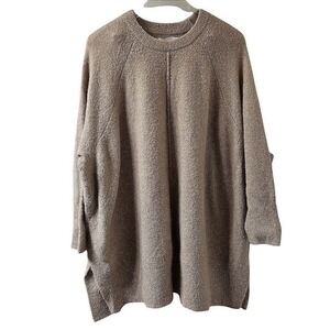 Lou & Grey Loft Tan Textured Knit Oversized Pullover Sweater Women's Medium